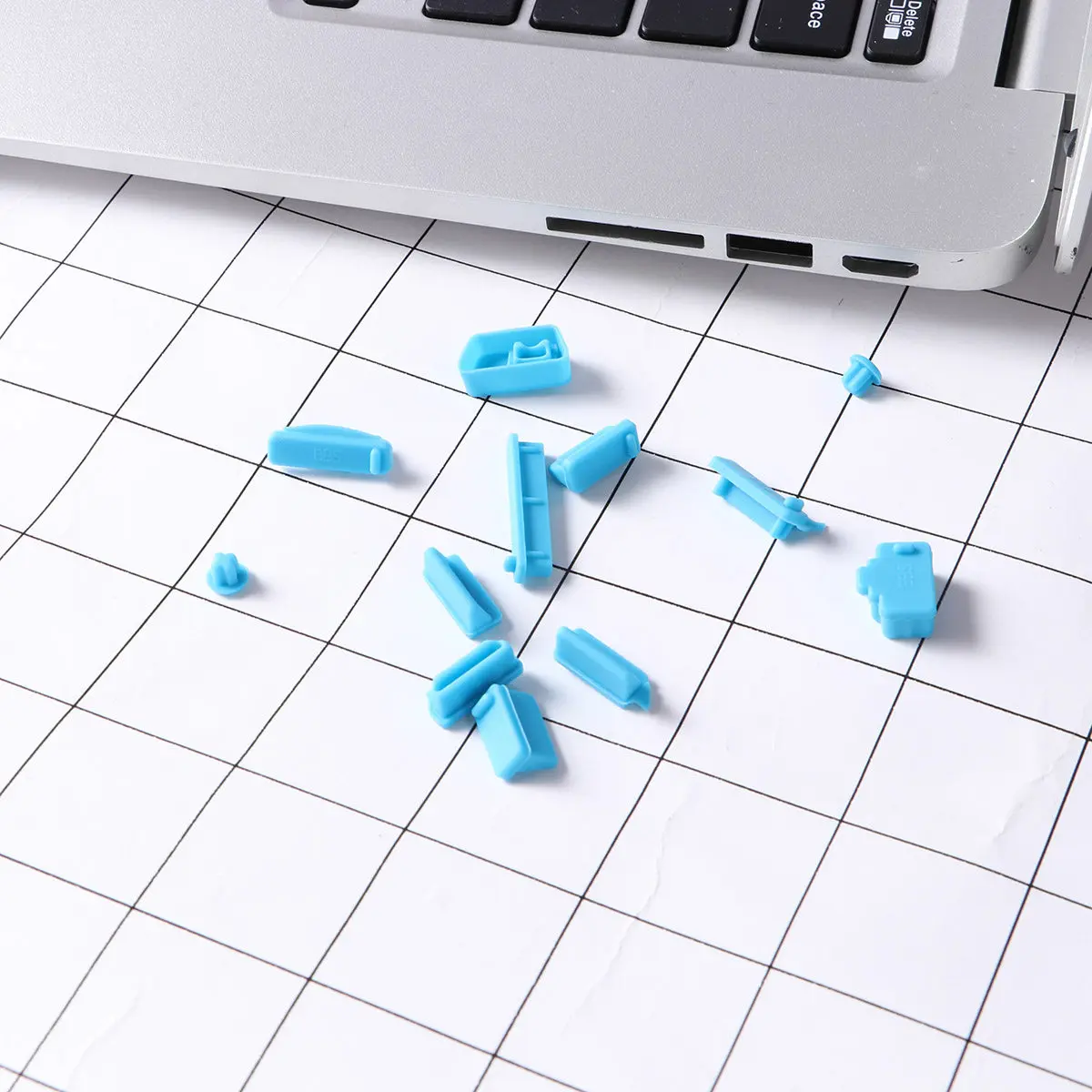 

13Pcs Silicone USB Port Dust Plug Set for Laptop Mobile Power Computer Moistureproof Antioxidant Eco Friendly Tight Fit Colorful