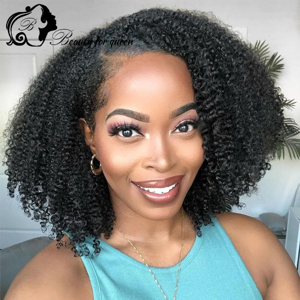 Transparent Lace Frontal Wigs High Quality Curly Soft Bouncy Texture Brazilian Human Hair Wig Wear And Go For Women Pre Plucked