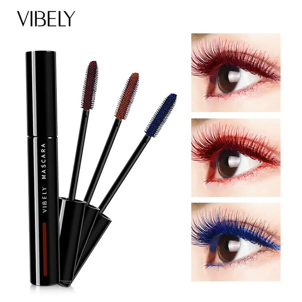 Colorful Waterproof Mascara Makeup Long-Lasting Fast Dry Lengthens Eyelashes Brush Easy Removal Volumizing Curling 2026
