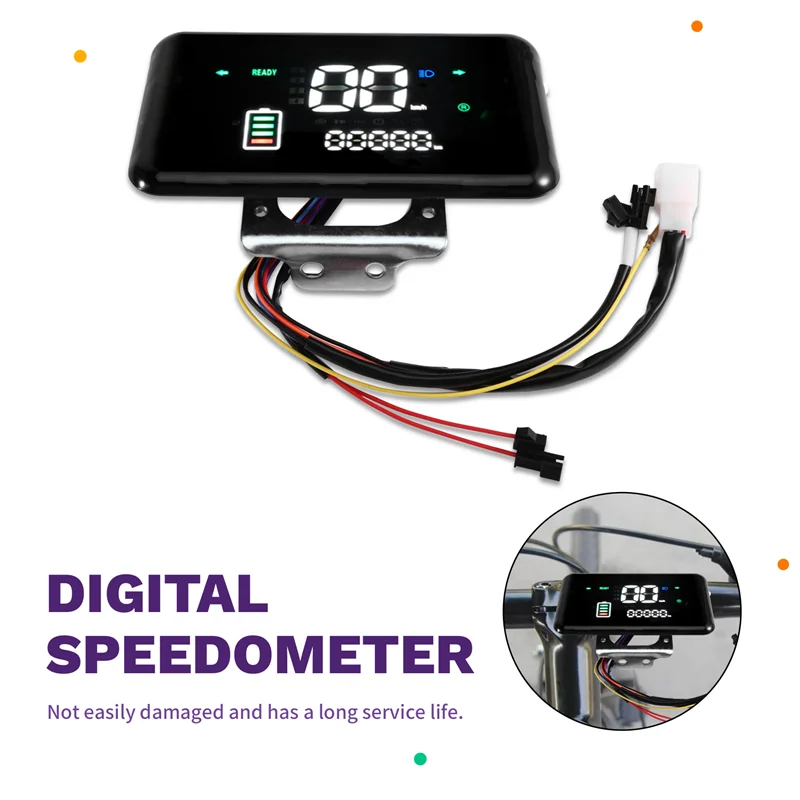 B04C-Color لسكوتر كهربائي دراجة E-Bike 48V-72V عداد السرعة الرقمي شاشة LCD #5