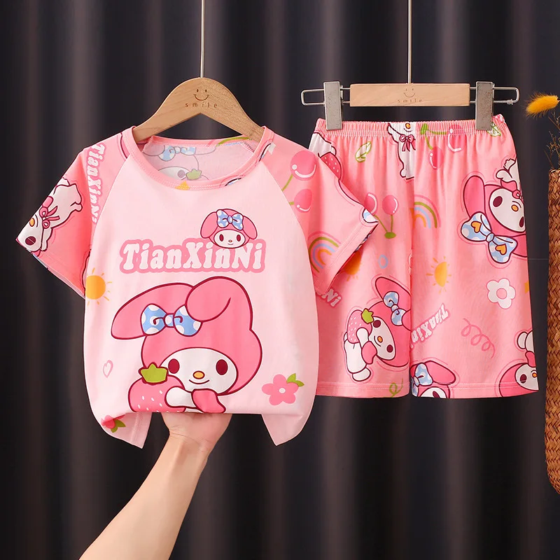 2024 Toy Story Buzz Lightyear Sleepwear Nightgown Kids Suit Cartoon Girls Boys Set Summer Tops +short Clothes Children\'s Wear