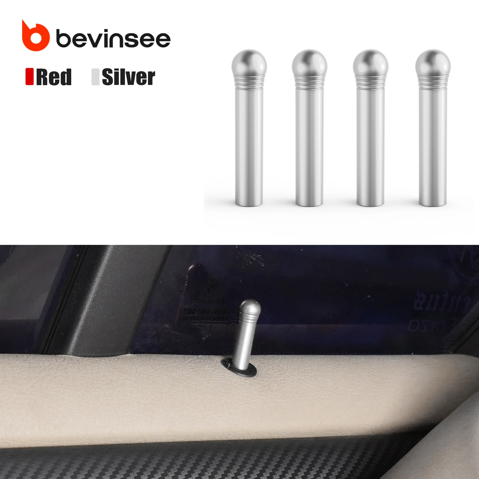 Aluminum Car Door Lock Knobs Buttons for BMW E90 E46 E39 E60 E92 E93 E91 X5 E53 E70 Z4 E85/E86 325i 328i 330i 525i 528i 530i