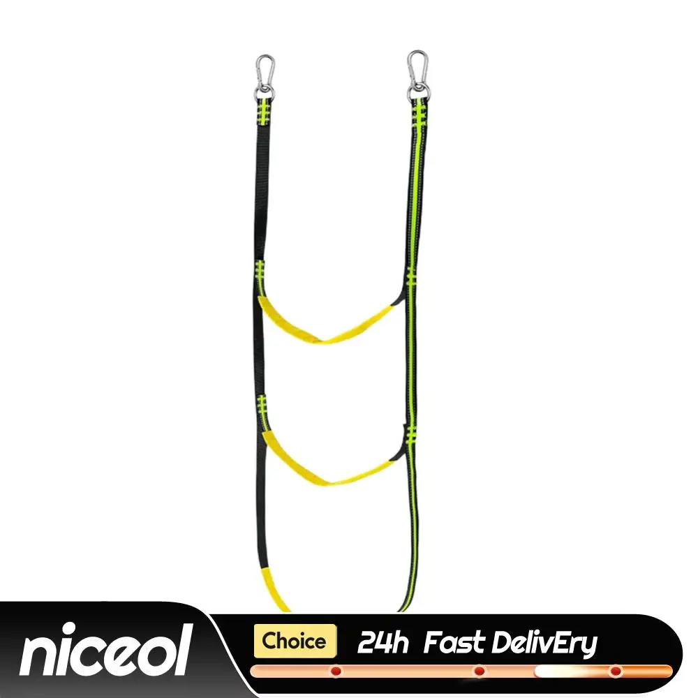 

3/4/5 Step Assist Boat Folding Ladder Soft Yacht Rope Ladder Stretchable Swim Ladder for Sailboat Kayak Canoe for Sailboat Yacht