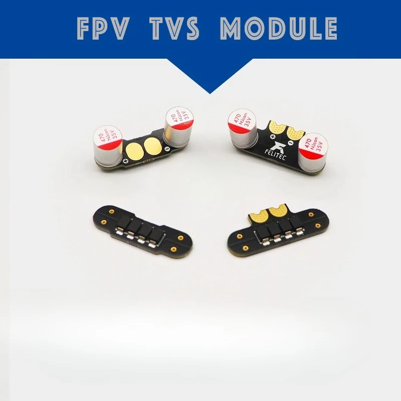 Voltage Spike Suppressor Filtering Suppression Board w Solid State Capacitor FPV TVS Module for RC Racing Drone Accessories