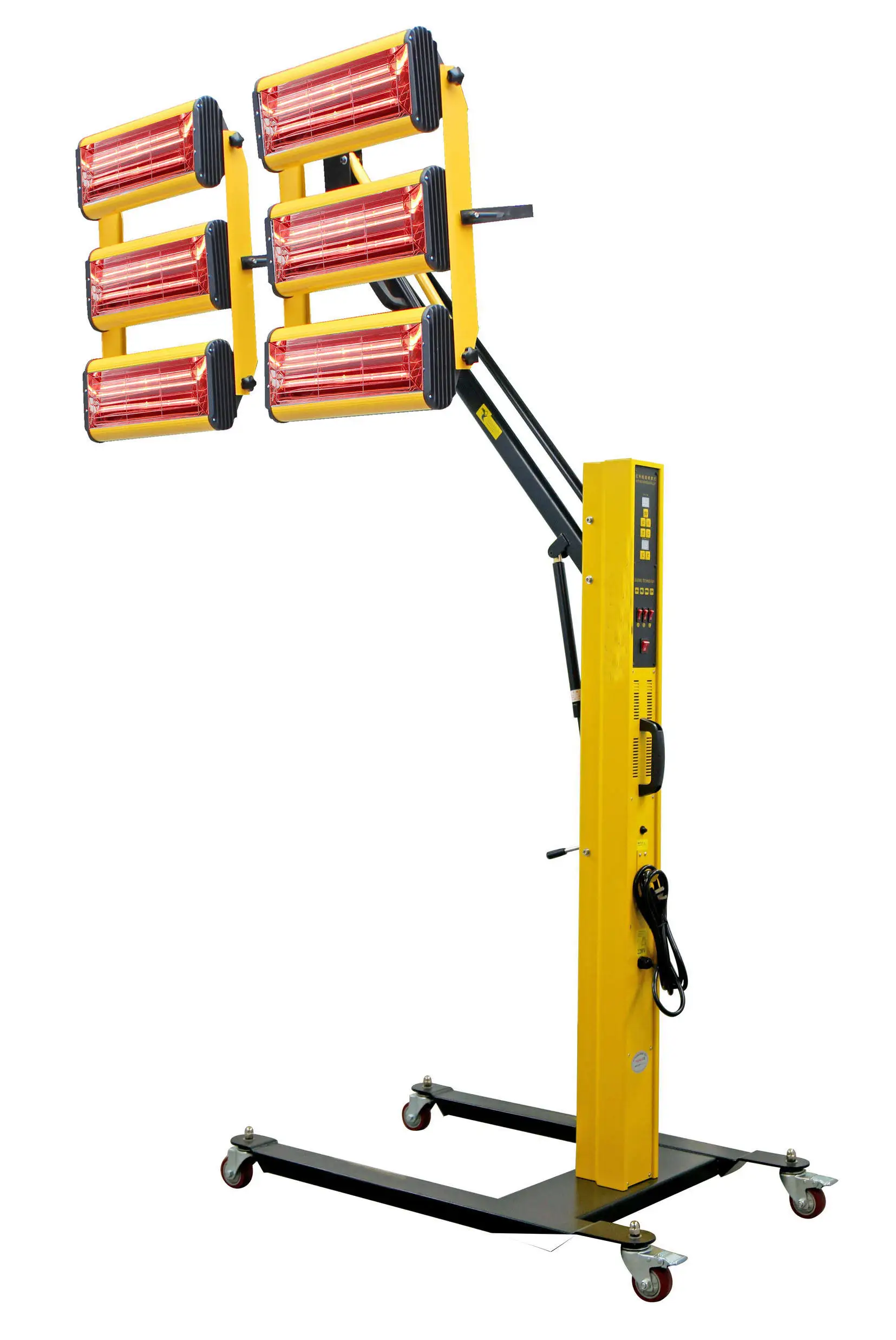 หลอดไฟอินฟราเรดสำหรับอบสีรถยนต์ ปรับความร้อนได้ 3000 วัตต์