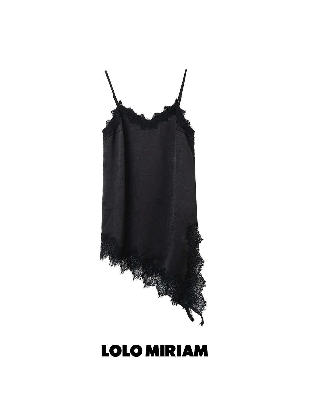

Летний женский топ Lolo Miriam26 с кружевными бретелями, мягкий, приятный к телу, влагоотводящий, из трикотажного полиэстера
