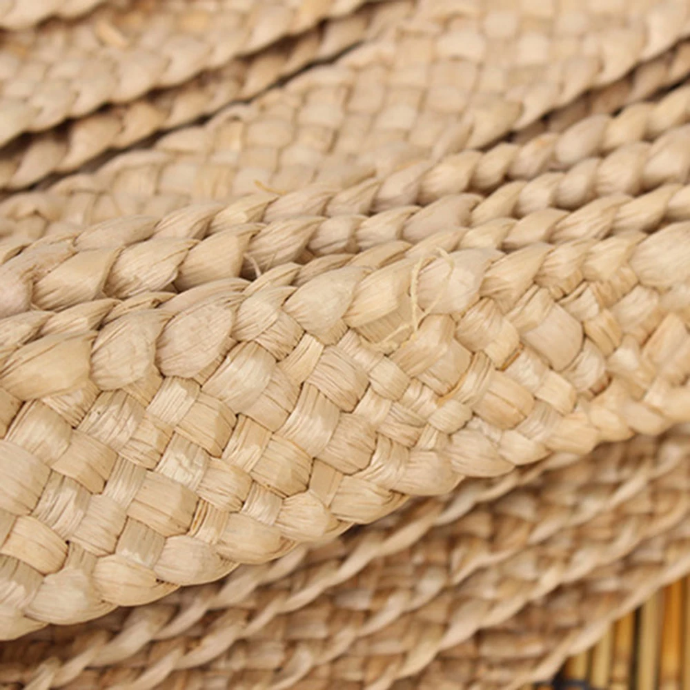 2M/4.5M 7 Strand Straw Material Weaving Braid Materials 3.5-4CM Hat Bags DIY Natural Handmade Home decor