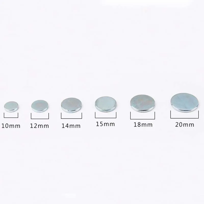 50pcs 10mm 12mm 14mm 16mm 18mm 20mm 25mm potente pulsante magnetico invisibile, accessorio borsa borsa fai da te forte magnete pulsanti rotondi