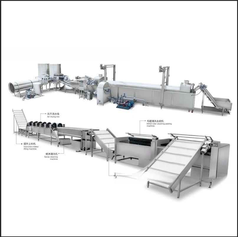 

Home French fries automatic frying machine, eggplant box chicken chops automatic frying line electric heating popcorn