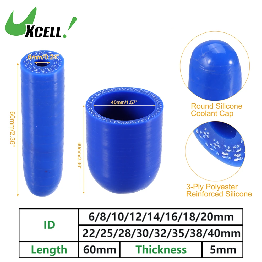 Универсальный силиконовый заглушка для патрубков охлаждающей жидкости, 6мм-40мм