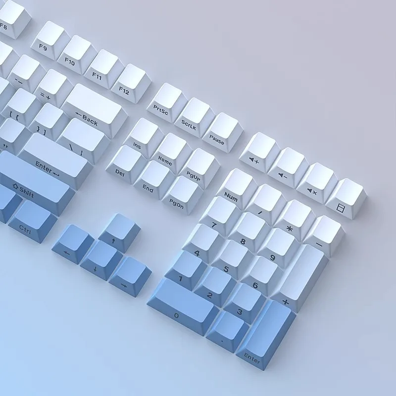 Side Engraved Keycaps Set Custom PC/PBT Two-color Injection Molding OEM Profile Keyboard Cap for Mechanical Keyboard Accessories