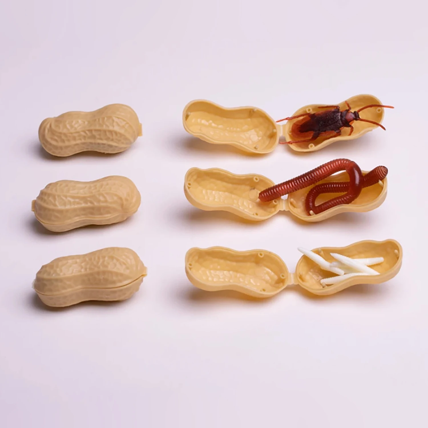 

Забавные шуточные артефакты: арахисовые шуточки, прикольные муляжи насекомых, розыгрыши на 1 апреля.