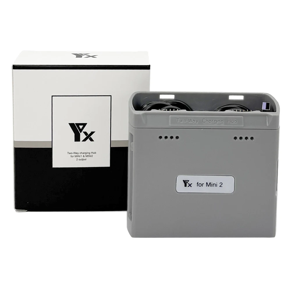 For DJI Mini 4K / 2 / SE Battery Charging Hub Two-Way Charger Drone Accessories Station With Powerbank Function Type-C Cables