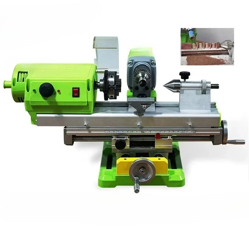 Small DIY Woodworking Lathe Bench Drill Buddha Bead Drilling Machine Multi-function Metal Precise Hand String Processing Machine