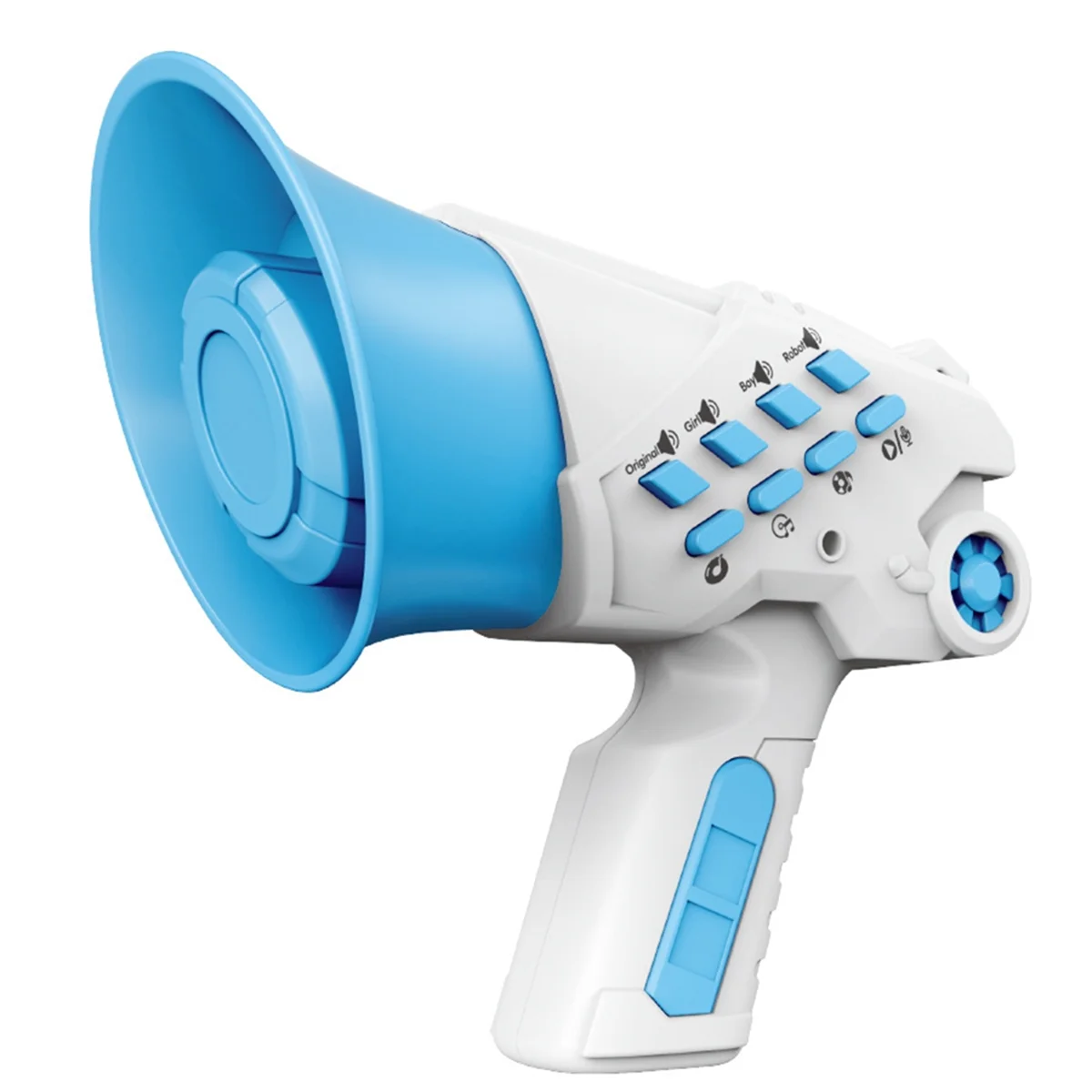 A14M Portable Speaker Siren Bullhorn Toys, Multi Voice Changer Prank Handheld Loudspeaker Blue