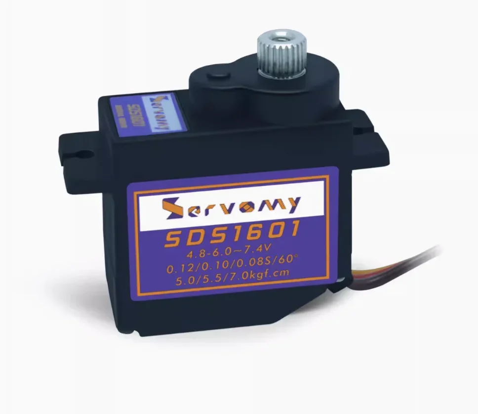 Servomy SDS1601 9g 12g Metal Gear Micro Mini Digital Servo High Speed Angle 180 for 450 Helicopter Fix-wing RC Auto Robot Arm