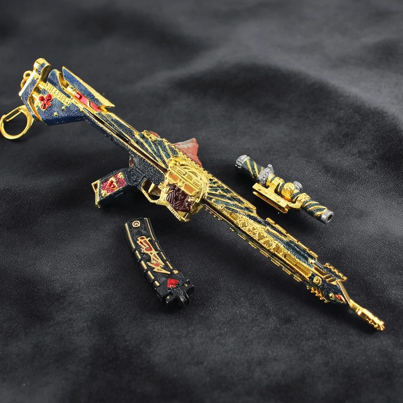 델타 포스 K416 운명의 에이스 게임 주변기기 장난감 총 모델 분리형 무기 복제품 수집용 데스크탑 장식품 소년을 위한 선물