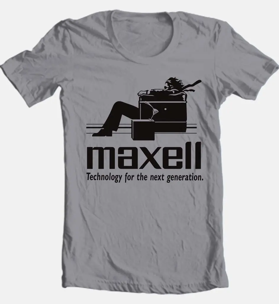 Maxell Speakers Retro Logo T Shirt Audio Enthusiast Cotton