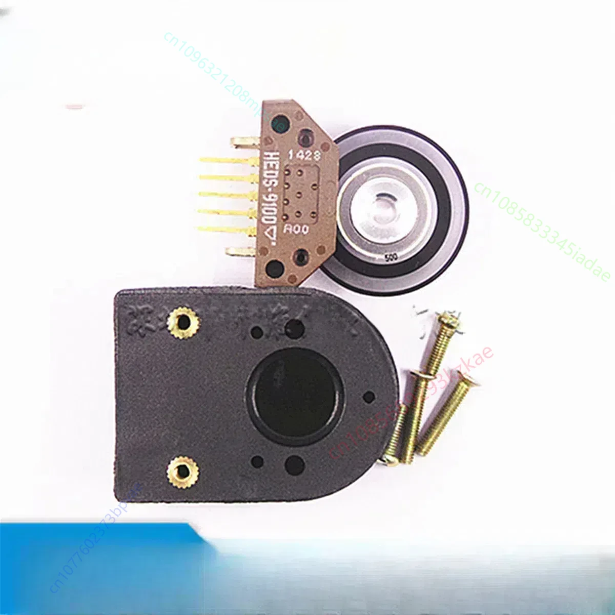 Industrial Encoder HEDS-9100#B00 Two Channel 1000 Line Reader + Code Disk + Housing Complete Set