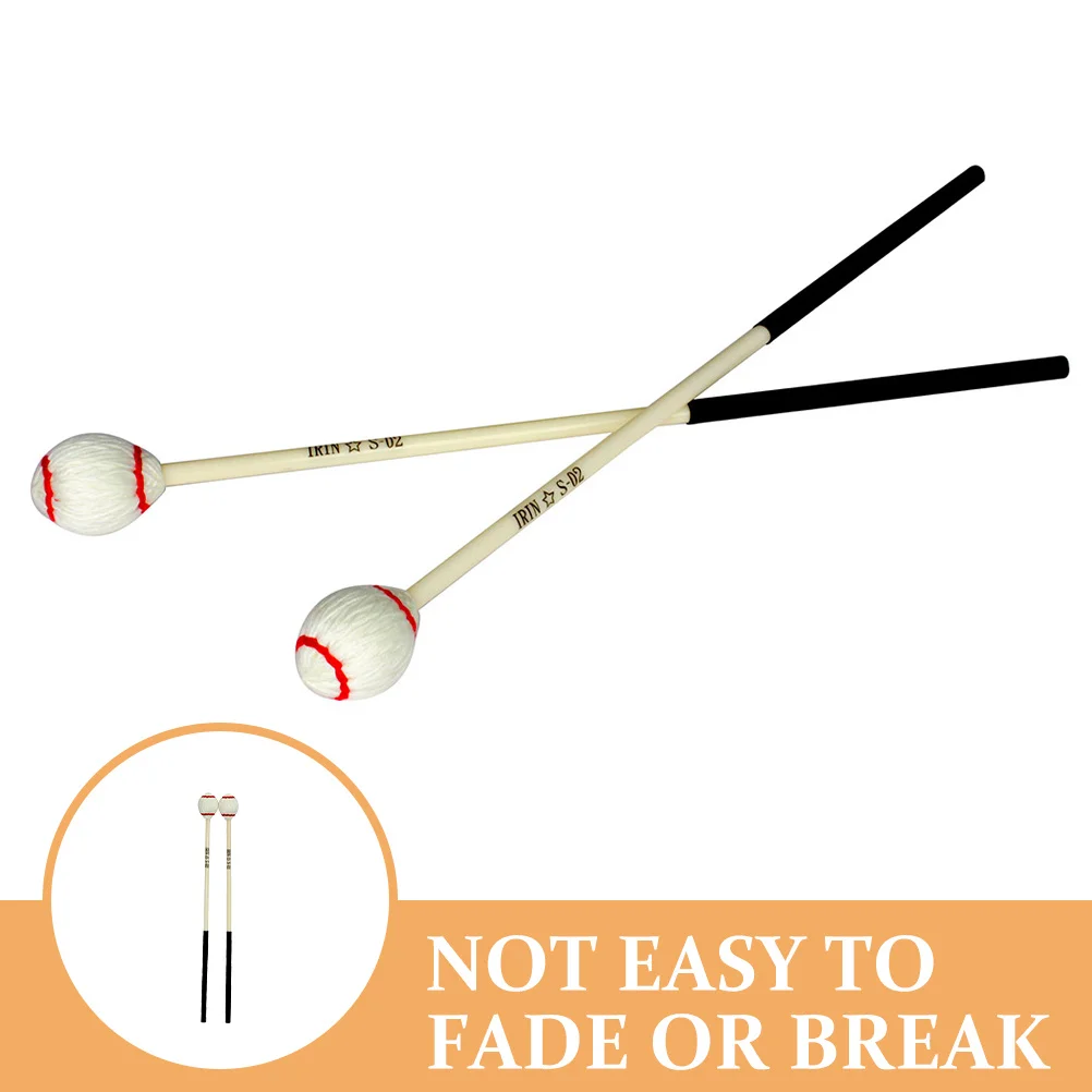 

1Pair Musical Drumstick Ergonomic Design Percussion Stick for Marimba Xylophone Tongue Drum Non Slip Comfort Drum Stick