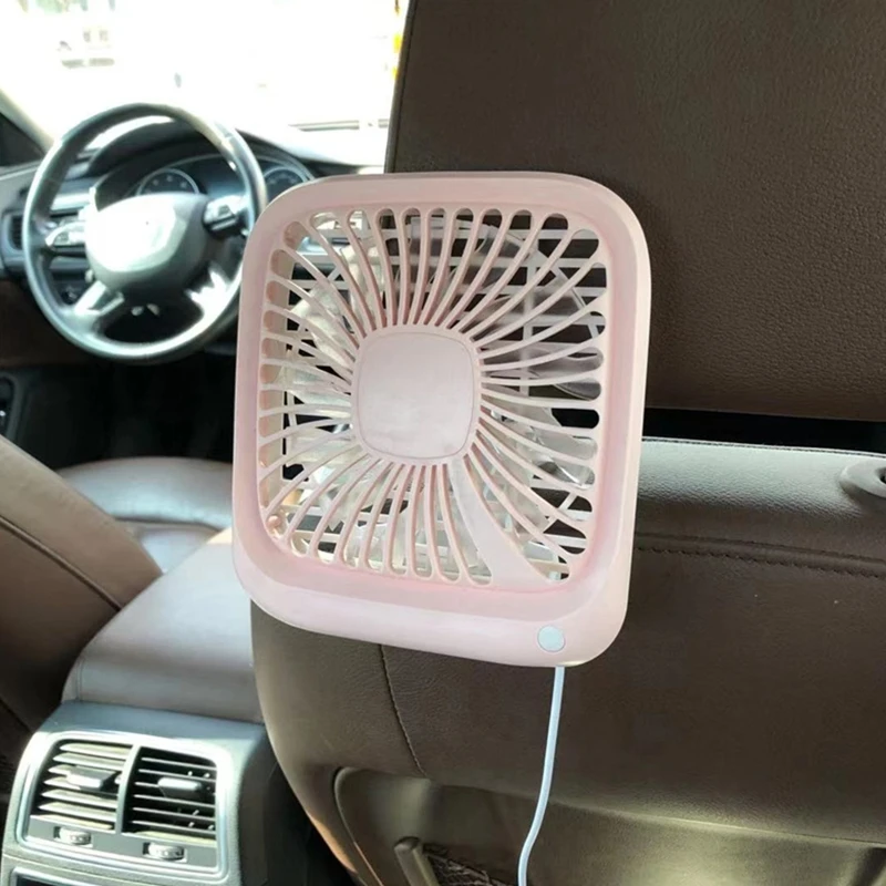 3-Speed Desktop Fan Mini USB Fan Silent Foldable Fan Small Car Back Seat Fan for Outdoor Camping Hiking Climbing