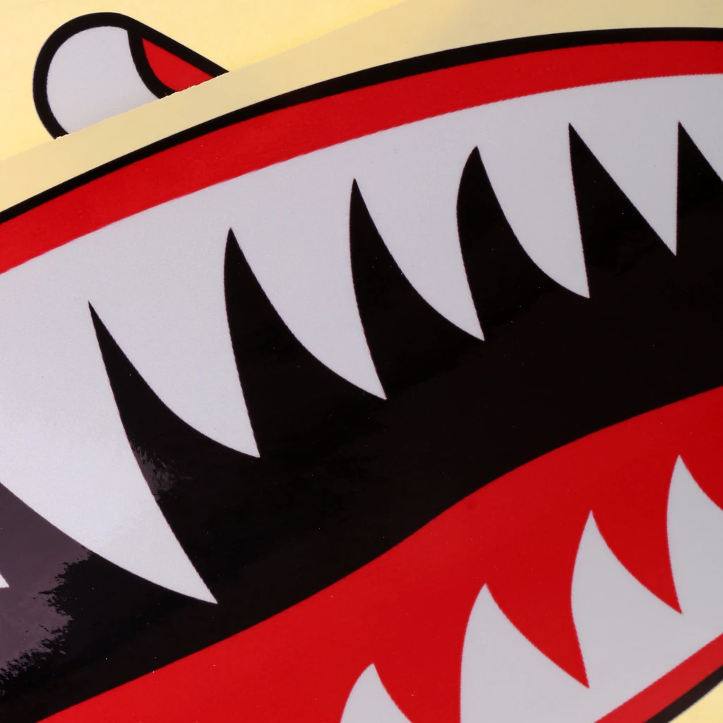 

Наклейка с зубами акулы, крутая водонепроницаемая виниловая графическая наклейка для каяка, лодки, рыбацкой лодки, доски для серфинга