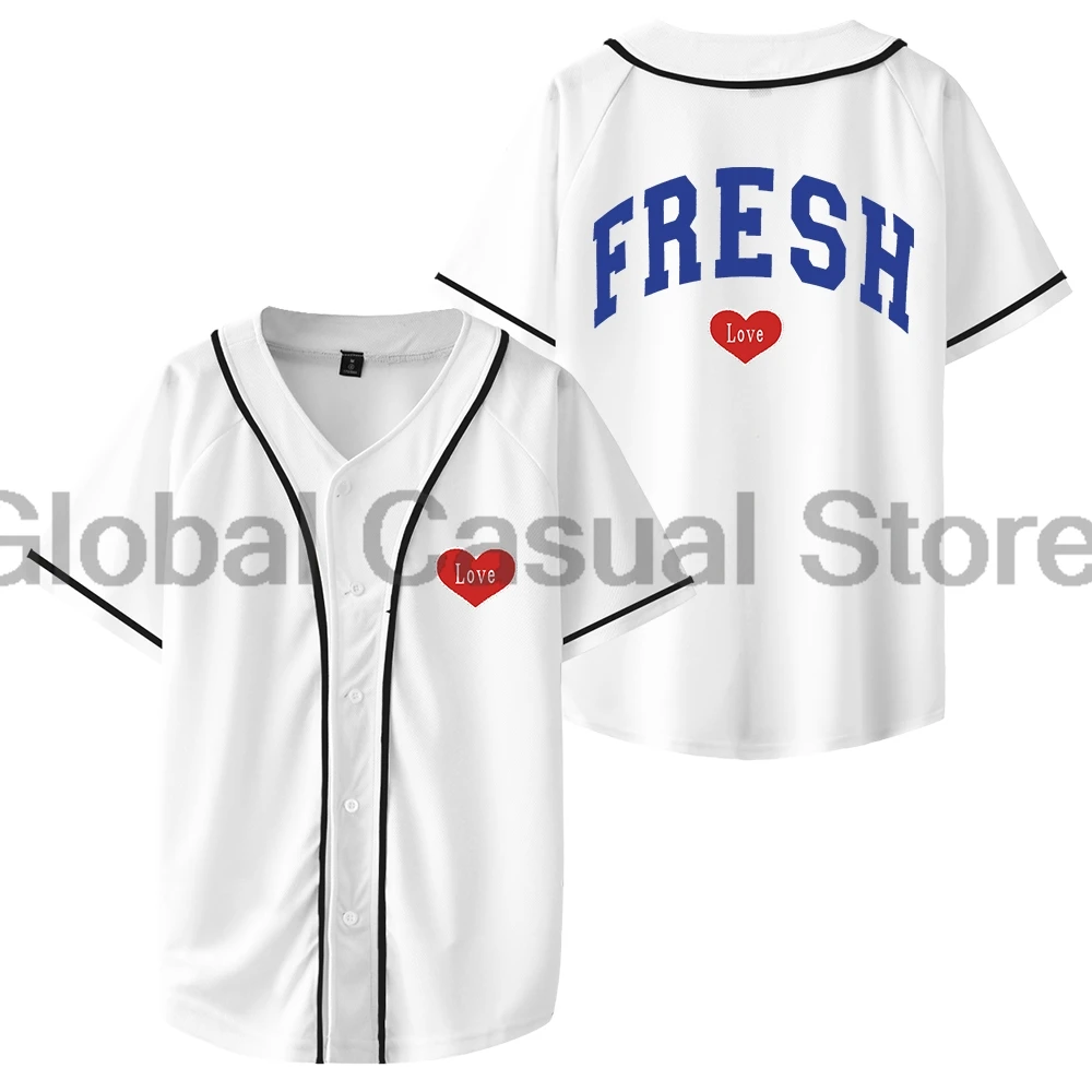 Sturniolo Triplets Jersey Fresh Love Merch Baseball Jacket Shirt V-Neck Short Sleeve Tee Women Men Streetwear Fashion Clothes