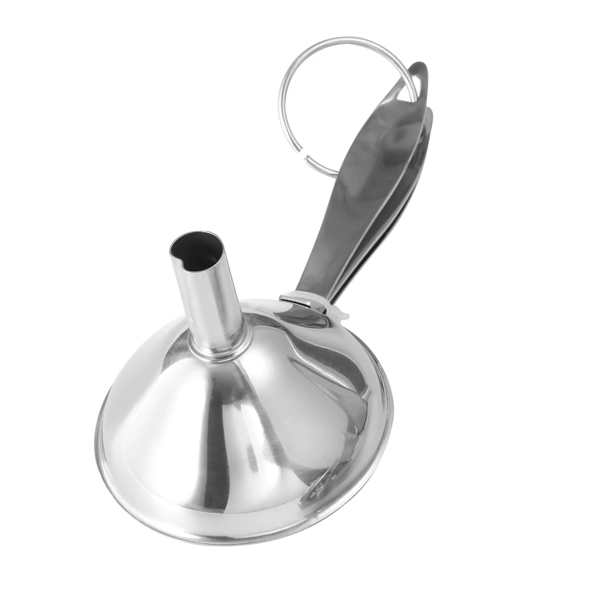 

2 set Stainless Steel Set Kitchen Tools Mini Oil Soy Sauce Liquid Transfer Household Cooking Funnel Kit Wall Hooks Metal