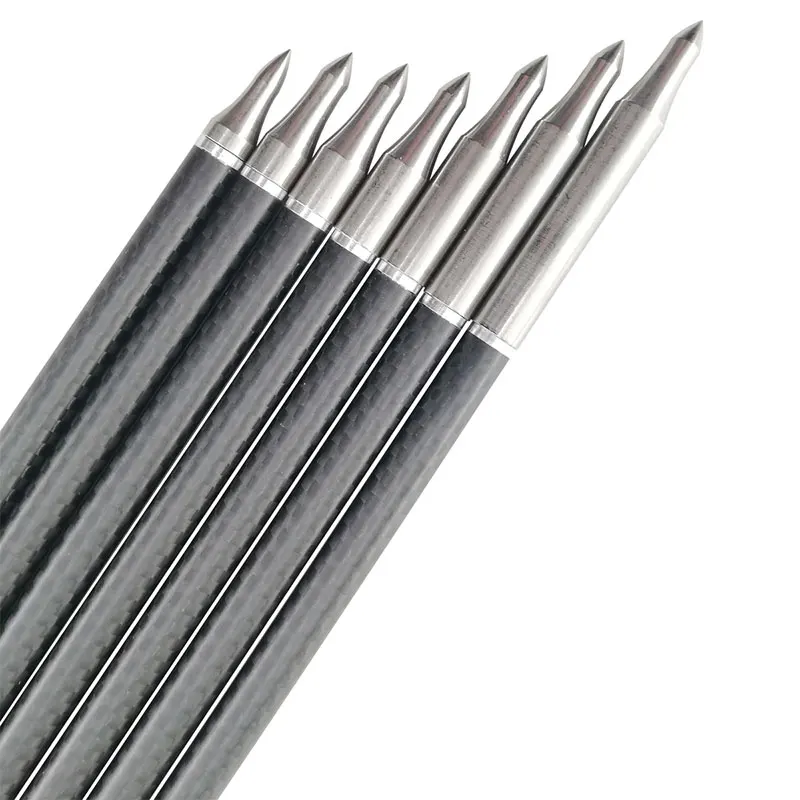 DIY 75-300 Grain Bicaster Stainless Steel Insert Arrow Point For ID6.2mm Shaft Crossbow/Compound/Recureve Bow 20PCS