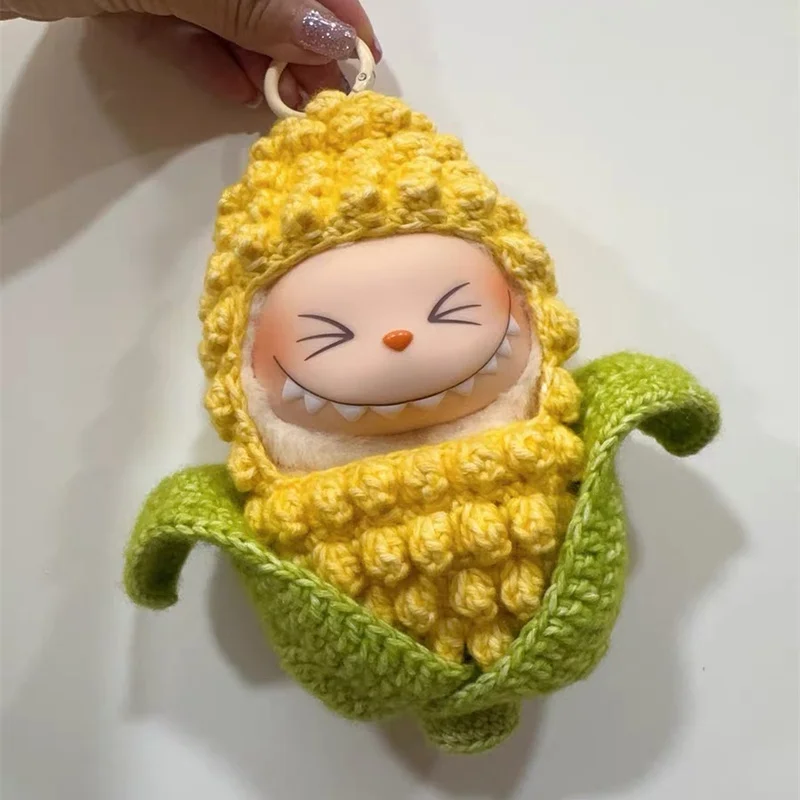 

Одежда для куклы Labubu, кукурузный костюм, милый мультяшный костюм, набор аксессуаров для кукол «сделай сам»