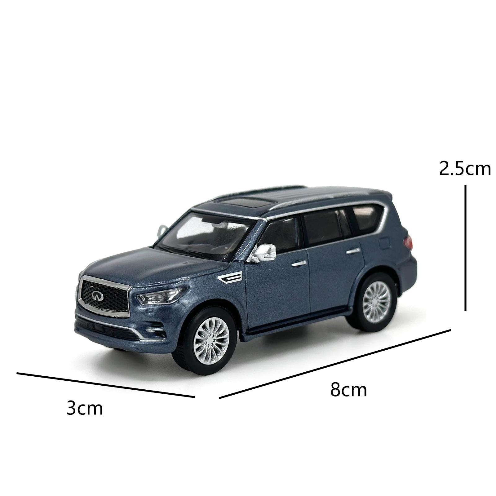 Paudi 1:64 Scale Diecastรถยนต์สําหรับ2020 Infiniti QX80 Alloy Miniatue Autoรุ่นของเล่นสําหรับเด็กและผู้ใหญ่สะสม