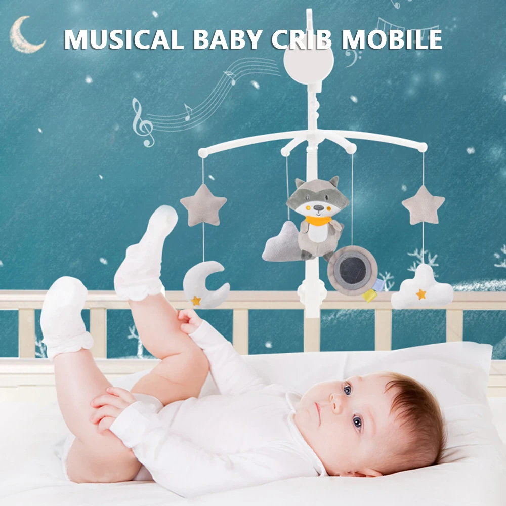 Muzikale Baby Wieg Mobiel Met Hangende Roterende Speelgoed Baby Bed Decoratie Voor Baby Jongens Meisjes