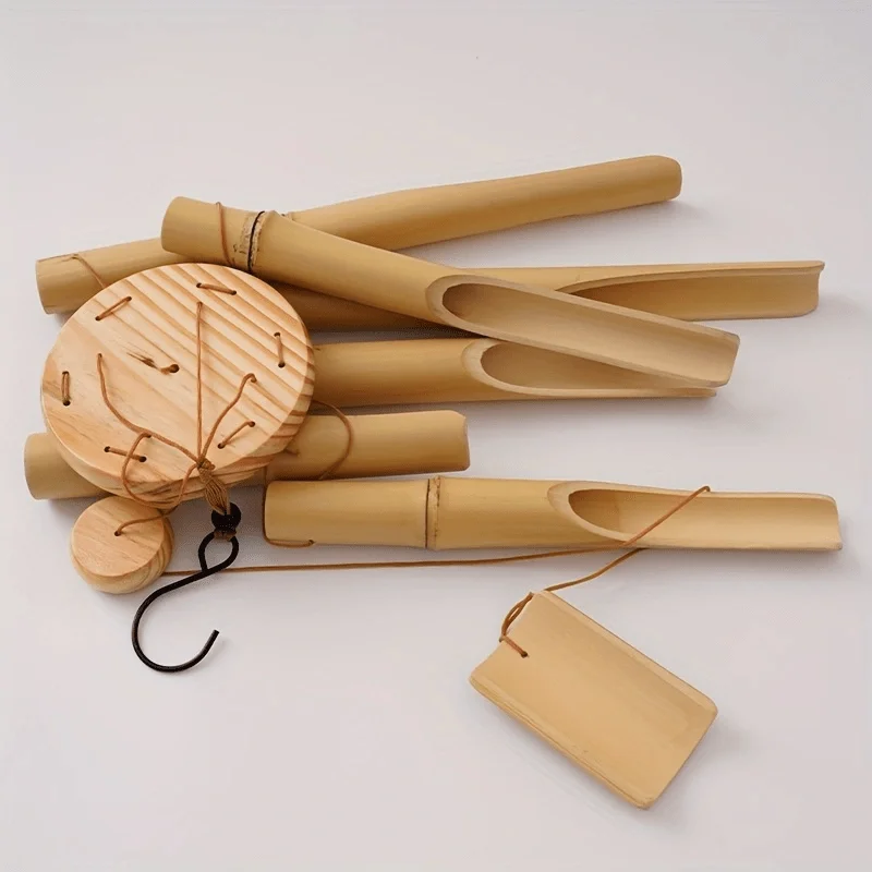 

Handmade bamboo wind chime - steady and deep tone, wall mounted outdoor decoration, perfect gift for any occasion