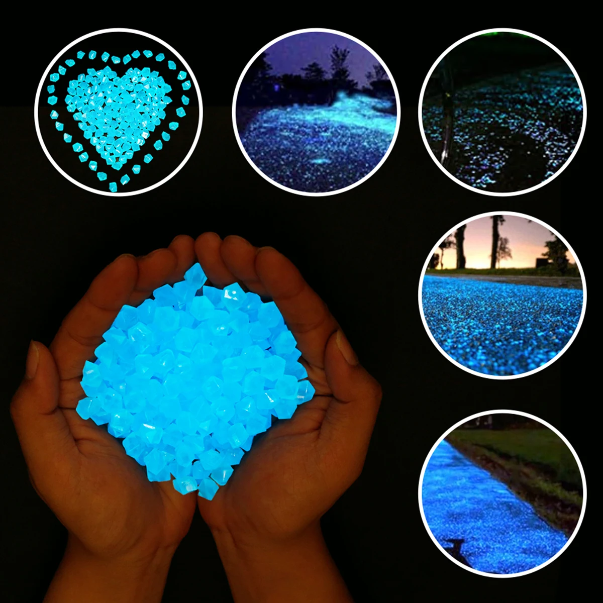 Glow Rocks 100/300Pcs Glow in  - огляд і ціна Aquarium Fish That Glow In The Dark