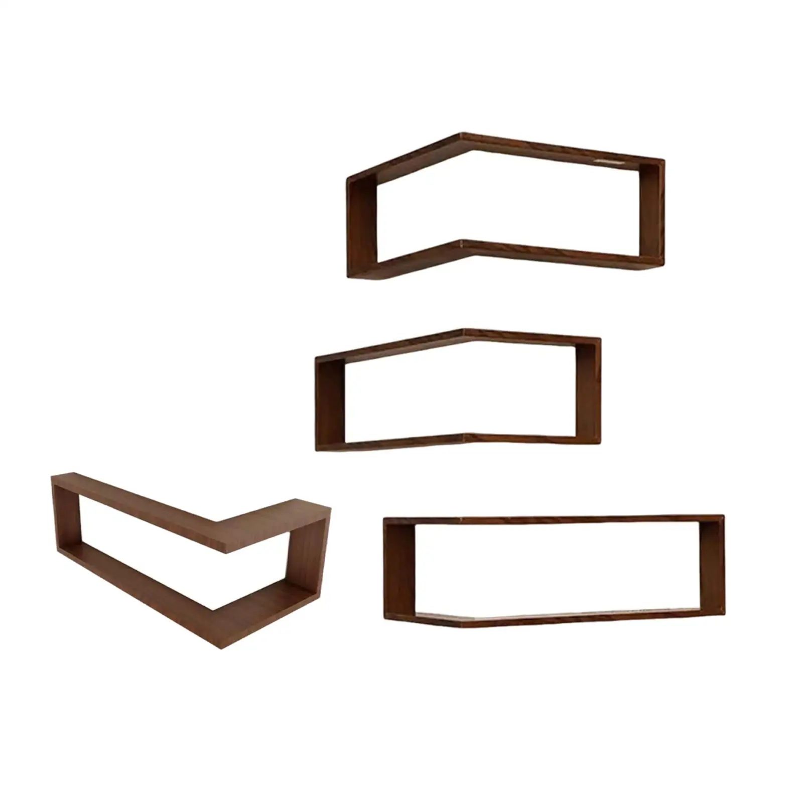 

Corner Wall Shelf Decorative Space Saving 90 Degree Bookshelf Wall Display Shelf Wood for Nursery, Bedroom, Living Room