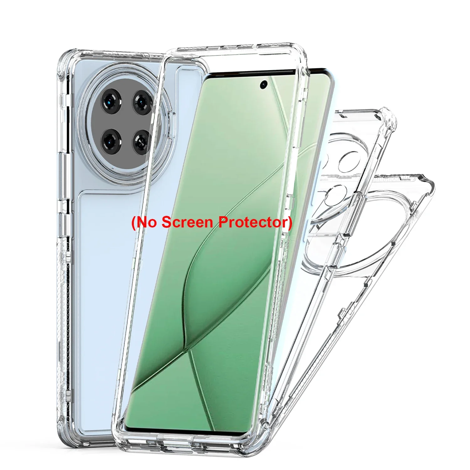 3 in 1 Hybrid Armor Shockproof Phone Case For Tecno Spark 20 Pro Plus KJ7 Hard Plastic Frame Transparent TPU Back Cover Fundas