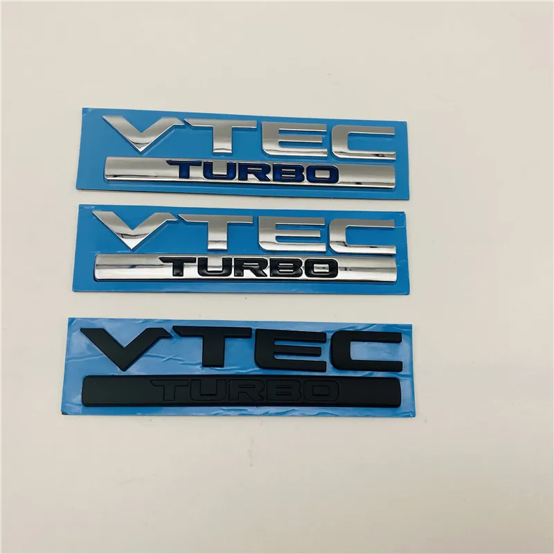 For Jazz Civic VTEC TURBO Rear Trunk Logo Emblem Hatchback