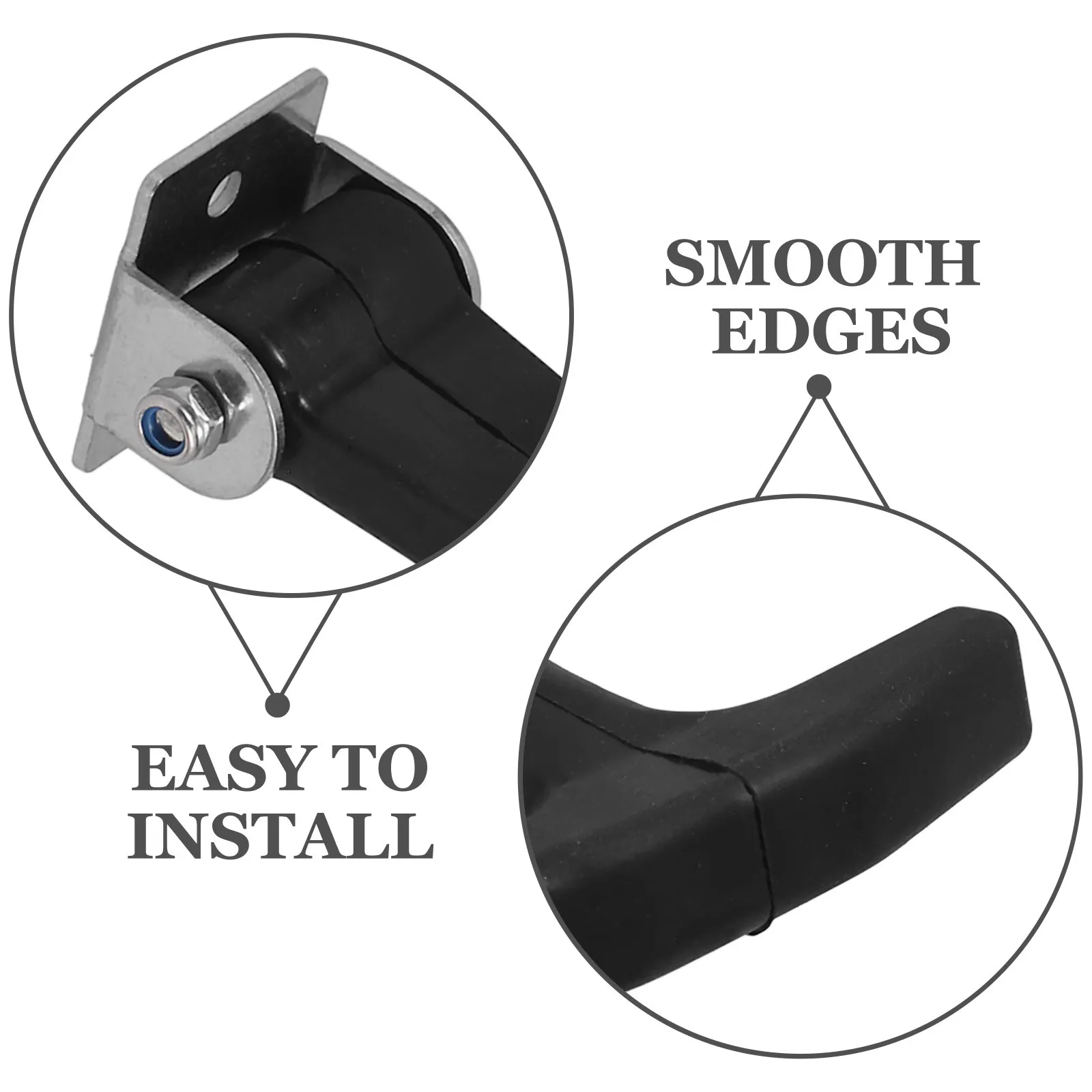 

2Pcs Stainless Steel Flexible Hasp Latch Heavy Duty Toolbox and Engine Hood Lock Replacement for Marine Hardware