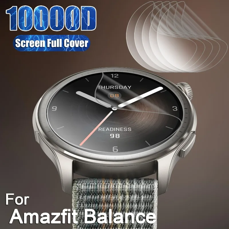 Hydrogel Film for Amazfit Balance Screen Protector HD Clear Case Friendy Protective Film for Amazfit Balance Anti-scratch Cover