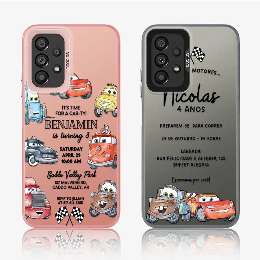 Мягкий чехол для Samsung Galaxy A25 A22 A32 A14 A12 A16 A34 A24 A15 A23 A13 Disney Lightning McQueen Cars
