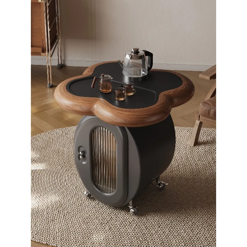 

Mobile small table, mini one-person small tea cart household table balcony small tea table