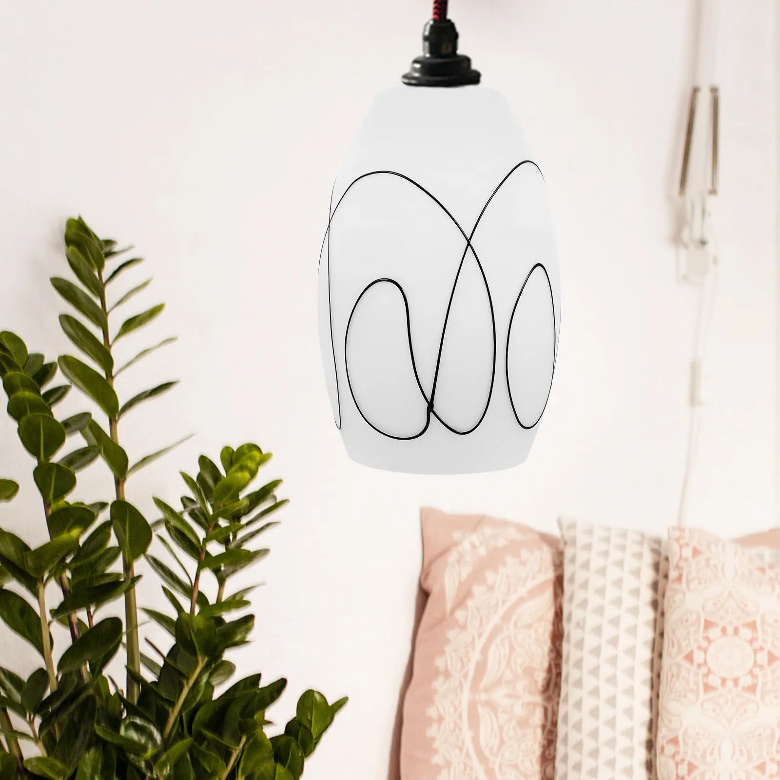 

Сменный стеклянный плафон для подвесного светильника, декоративный абажур, современный простой стиль, рассеиватель света для гостиной и спальни