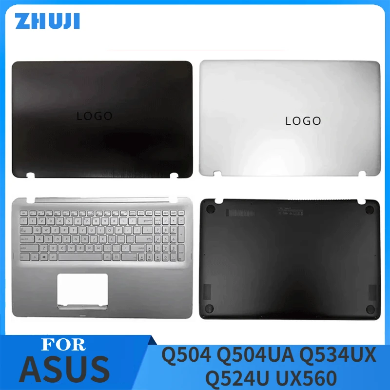 

New For ASUS Q504 Q504UA Q534UX Q524U UX560 Laptop LCD Back Cover Front Bezel Upper Palmrest Bottom Base Case Keyboard Hinges