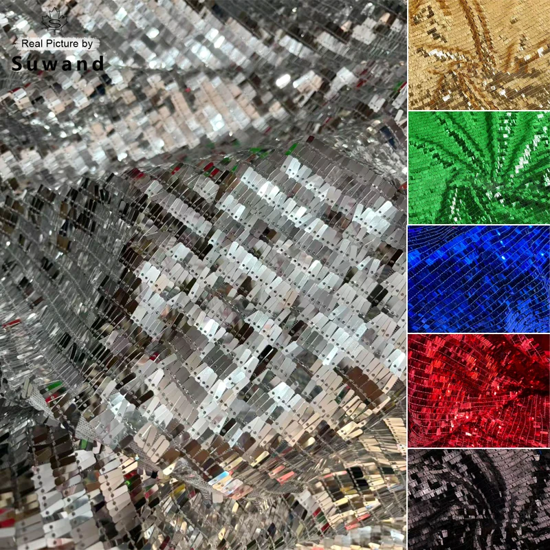 

Сверкающая серебряная ткань с вышивкой для выпускного платья, вечерние платья, украшения для свадебной вечеринки, фоны, одежда, материал для шитья своими руками