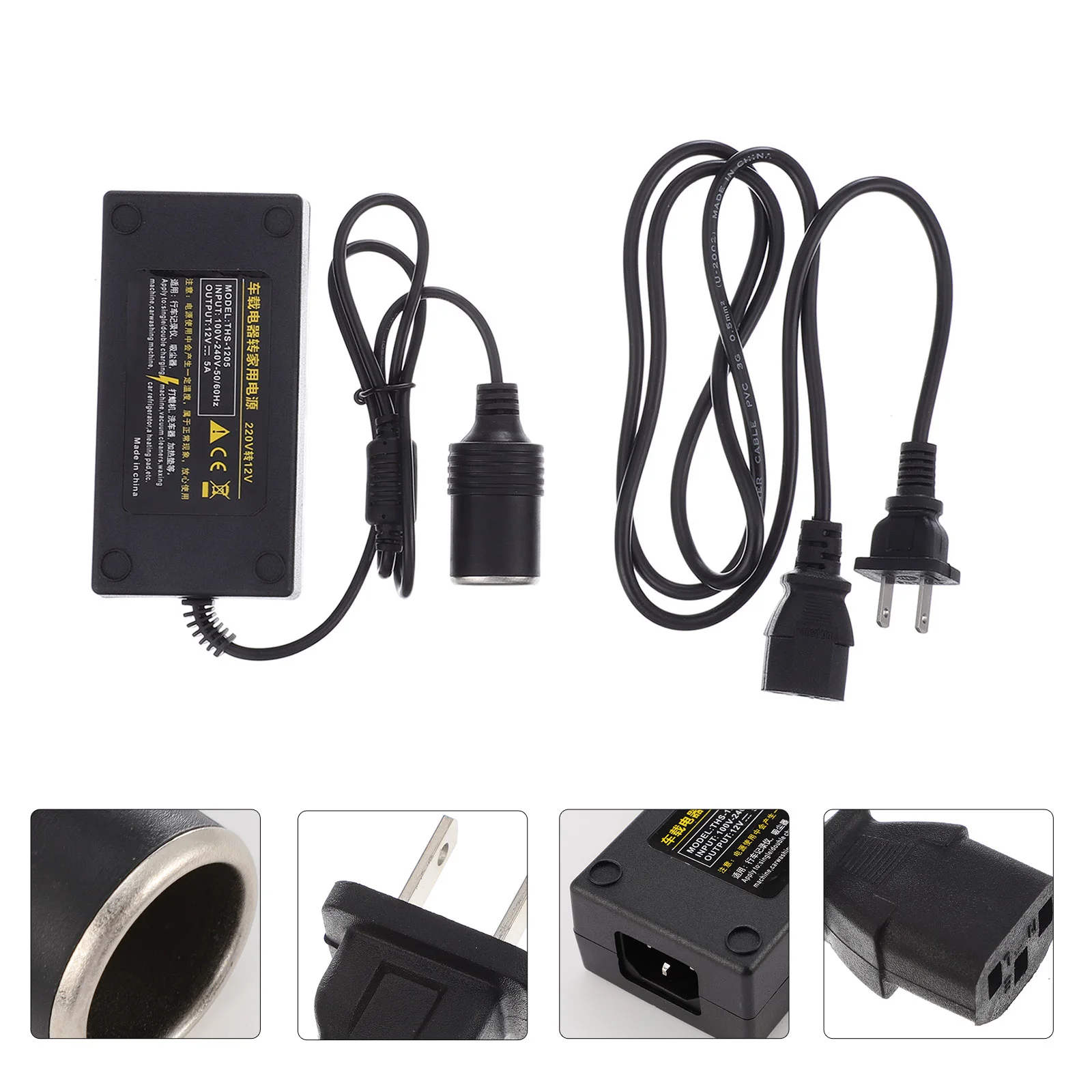 

1pc Practical 220V 12V Power Converter Accessory Vehicle Power Adapter Equipment Car Power Car Power Adapter