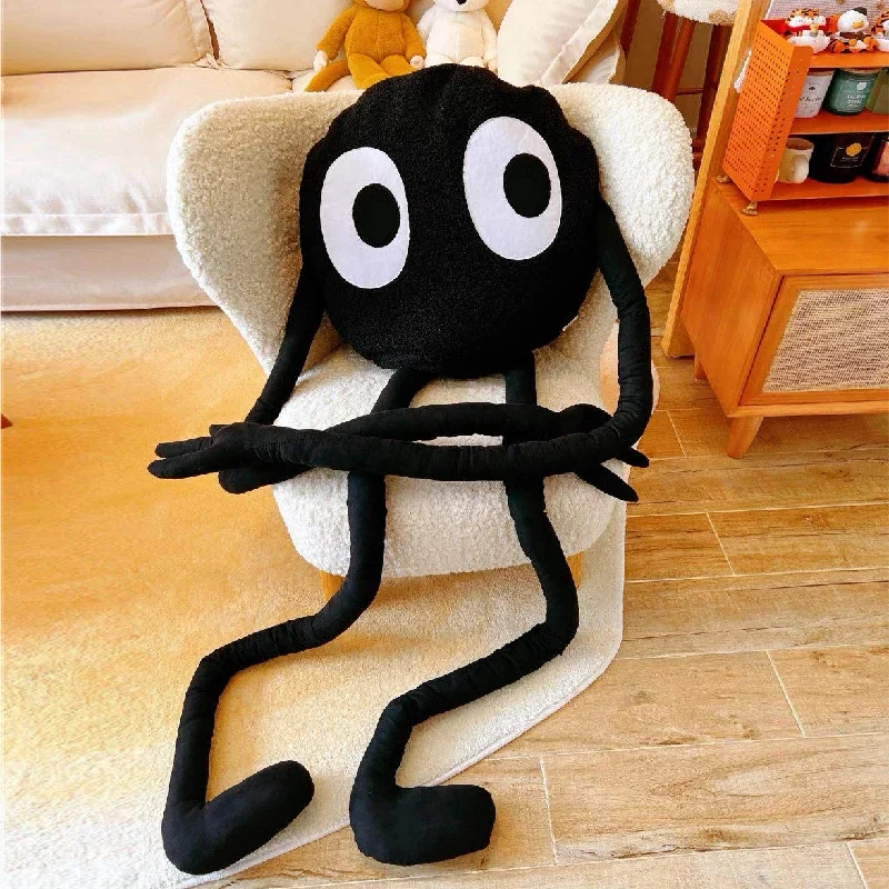 Huge Cute Black Briquettes Octopus Plush Toy Stuffed Long Legs Octopus Doll Plush Animal Pillow Creative Gift Kawaii Room Decor