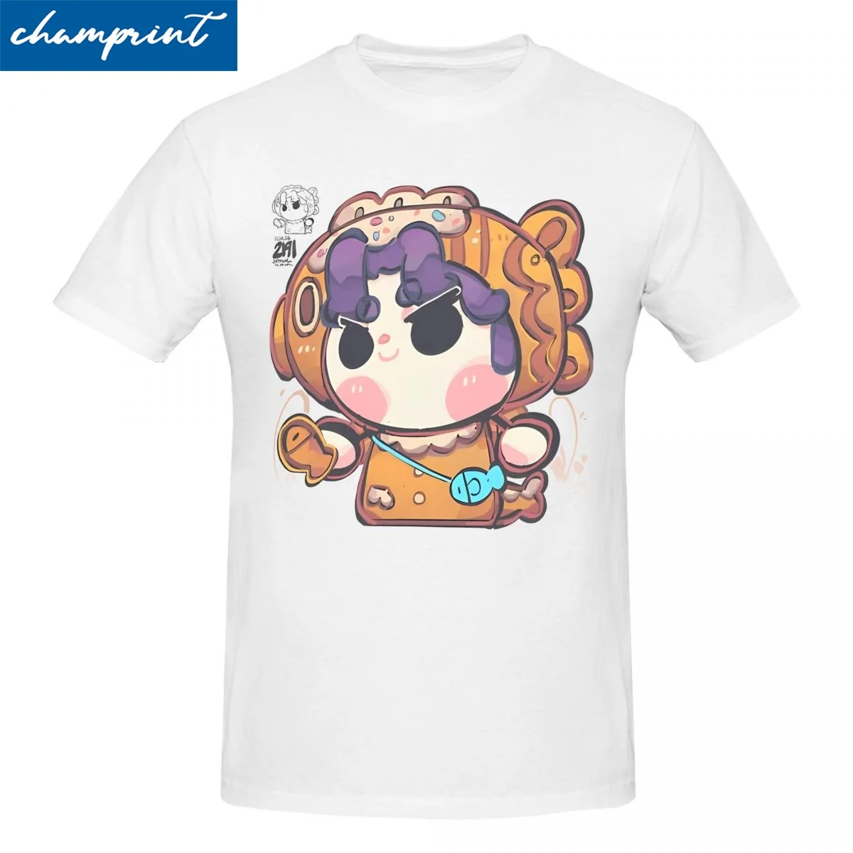 Rafayel Taiyaki Men Women's T Shirts Love and Deepspace Tee Shirt Short Sleeve Crew Neck T-Shirts Pure Cotton Adult Clothes