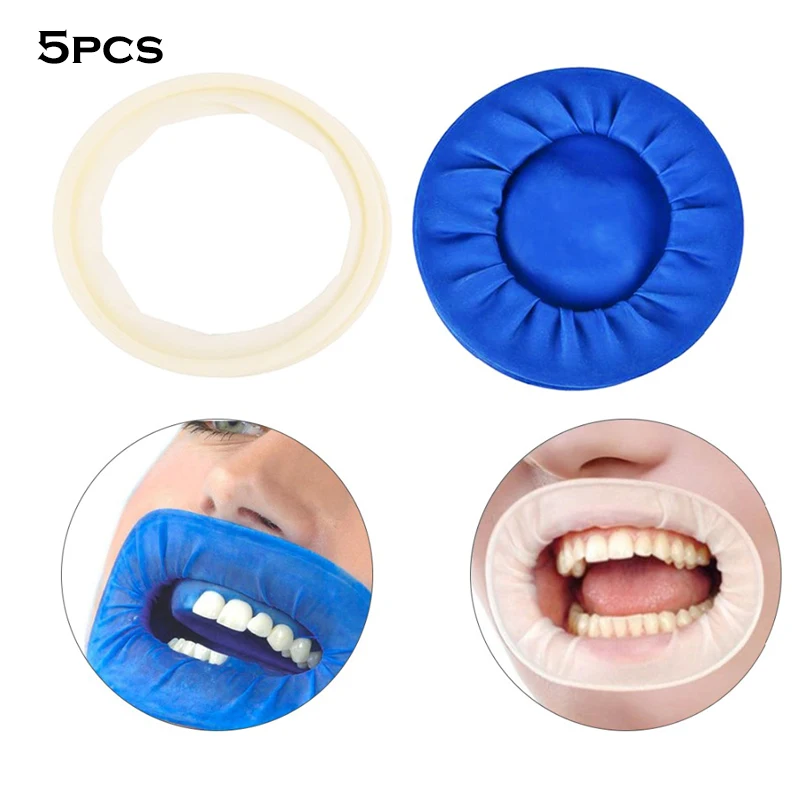 5/10Pcs Dental Latex Oral Rubber Dam Retractor Lip & Cheek Mouth Opener for Teeth Whitening Disposable Orthodontic Retractor