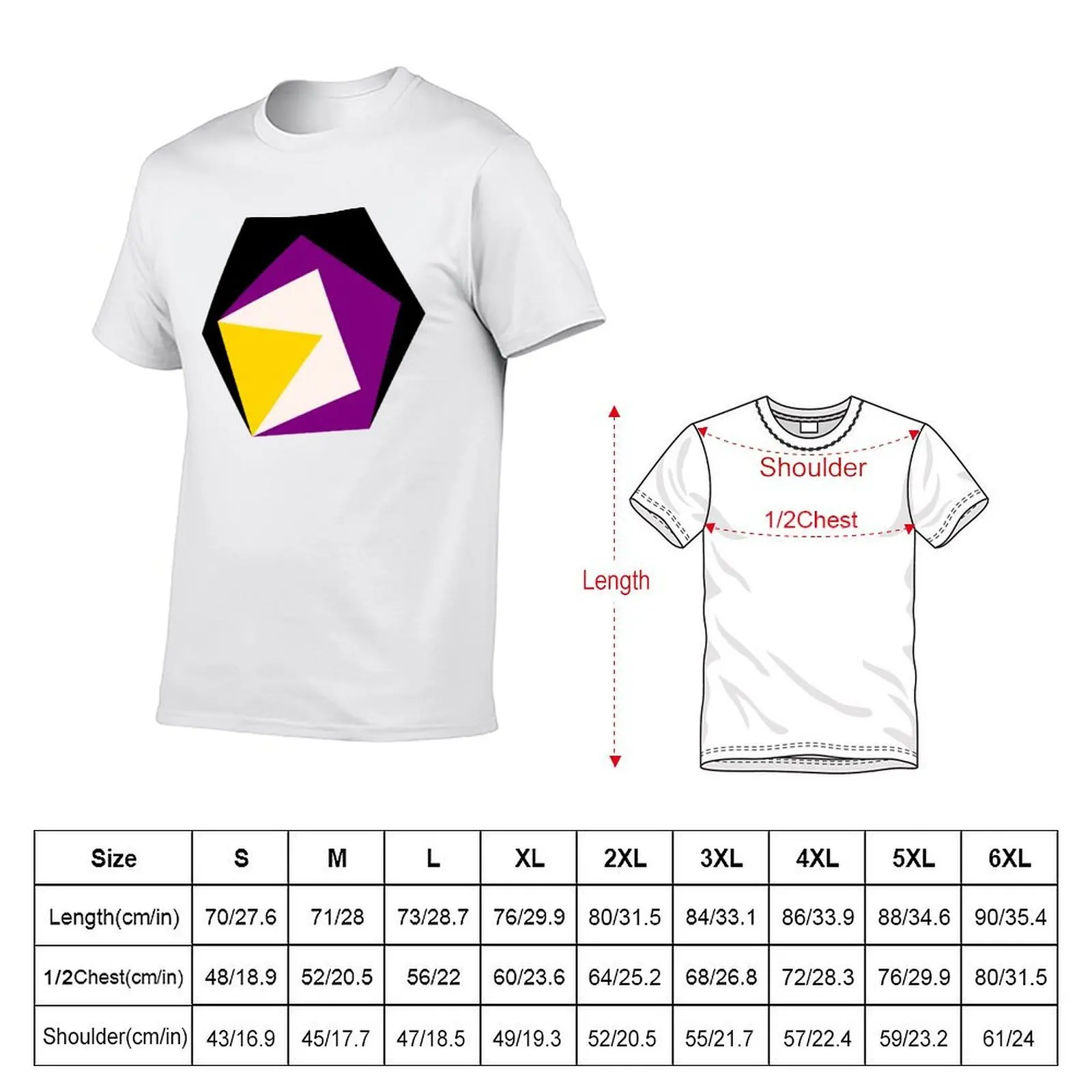 Variation NONBINARY 1 T-Shirt t shirt man plain t shirt man casual man t shirt cotton T-Shirt
