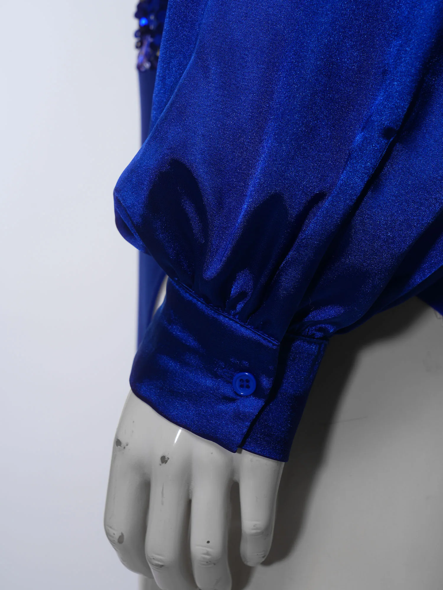 男性ラテンタンゴ体操ダンスボディスーツキラキラスパンコールサンバルンバボディース長袖ボタン股部パフォーマンスレオタード